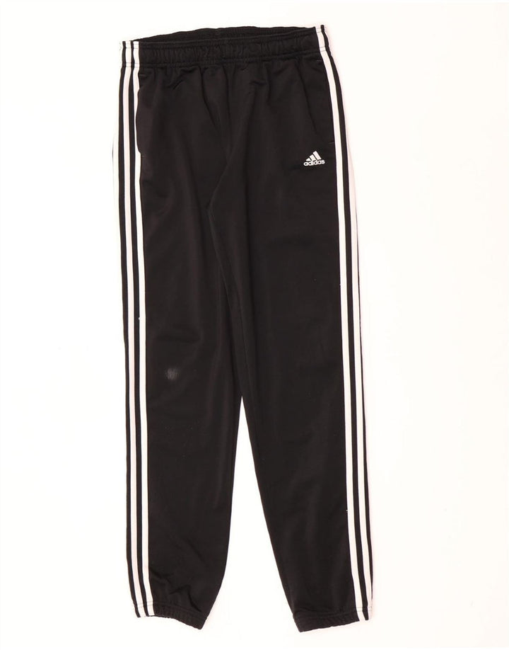 Adidas Drenge Træningsdragt Bukser Joggers 13-14 År Sort Polyester