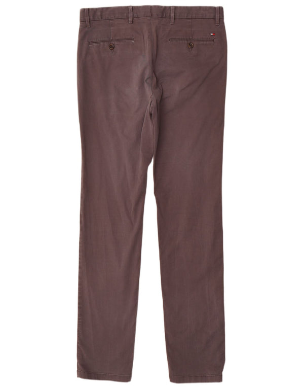 TOMMY HILFIGER Slim Chino-bukser til mænd W33 L34 Grå bomuld