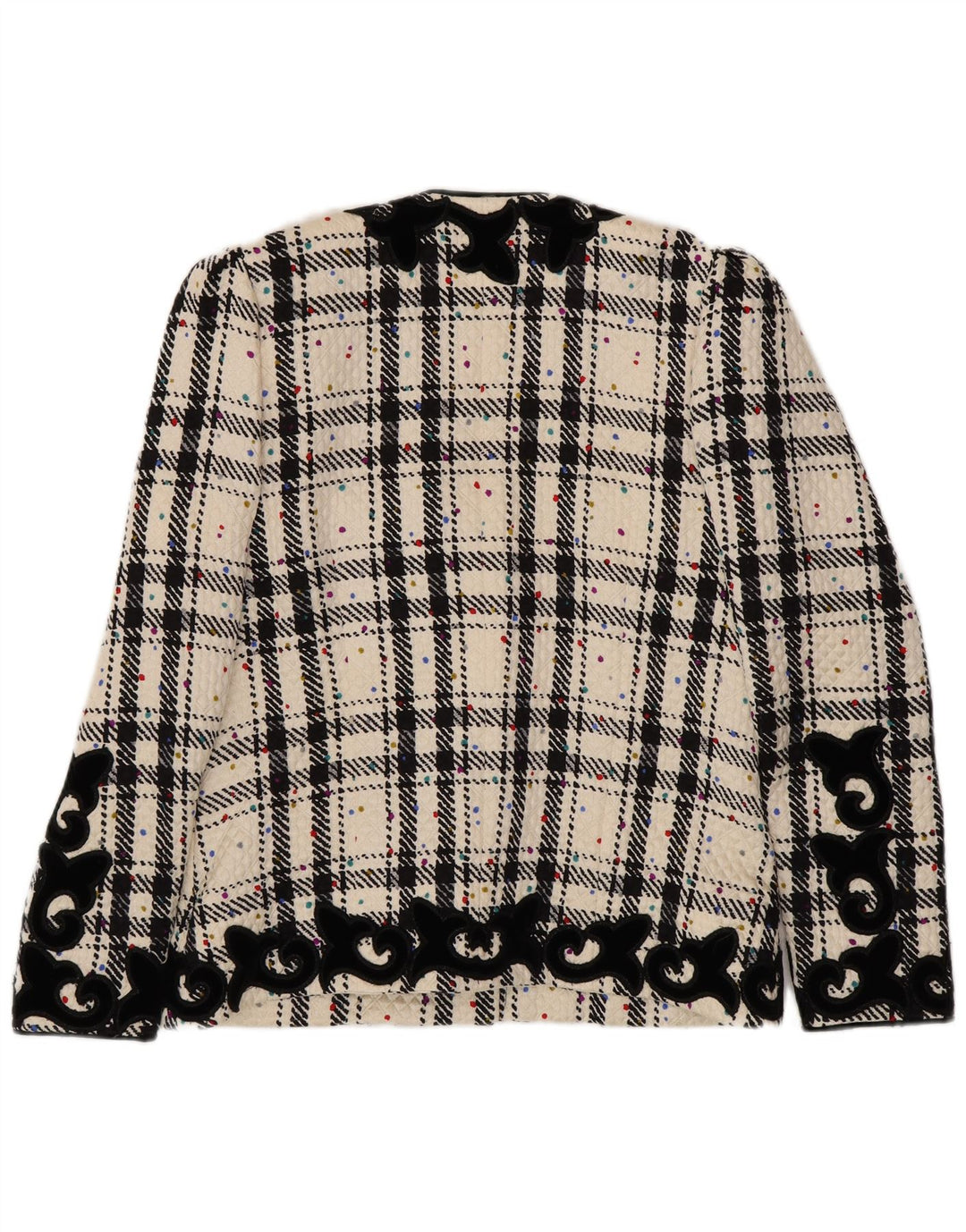 RENZO Dame Oversized Blazer Jacket IT 40 Small Off White Check