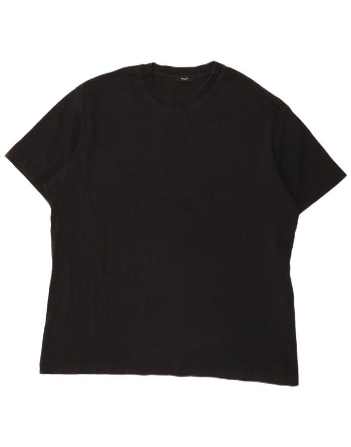 Massimo Dutti Herre T-Shirt Top 2XL Sort Bomuld