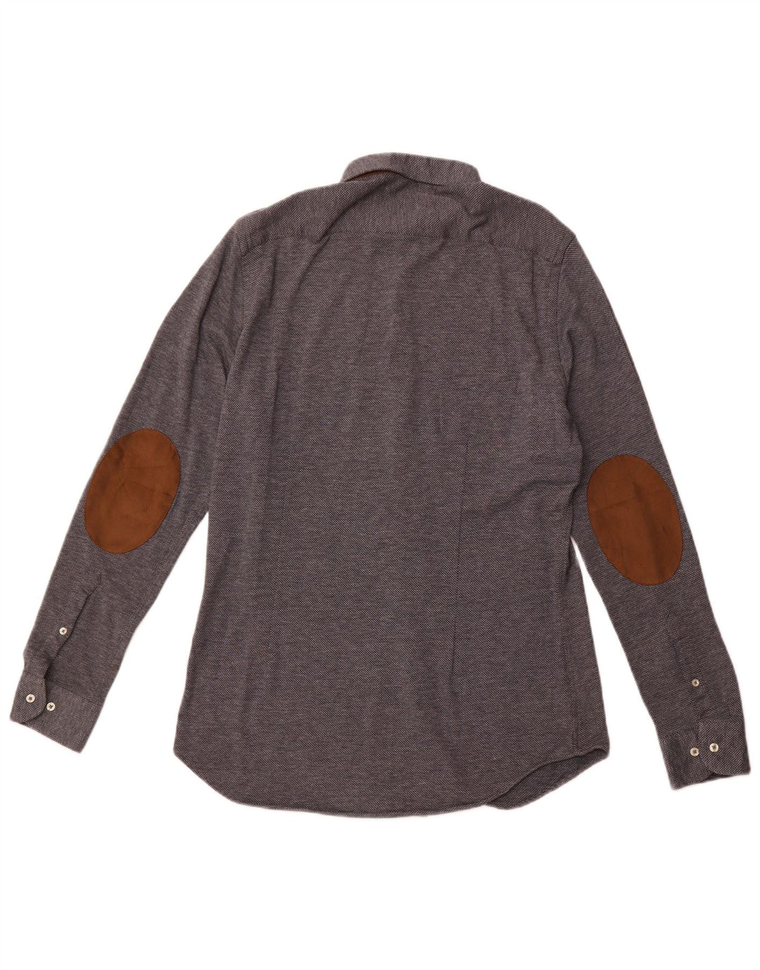 ZARA Slim Fit skjorte til mænd, stor marineblå plettet