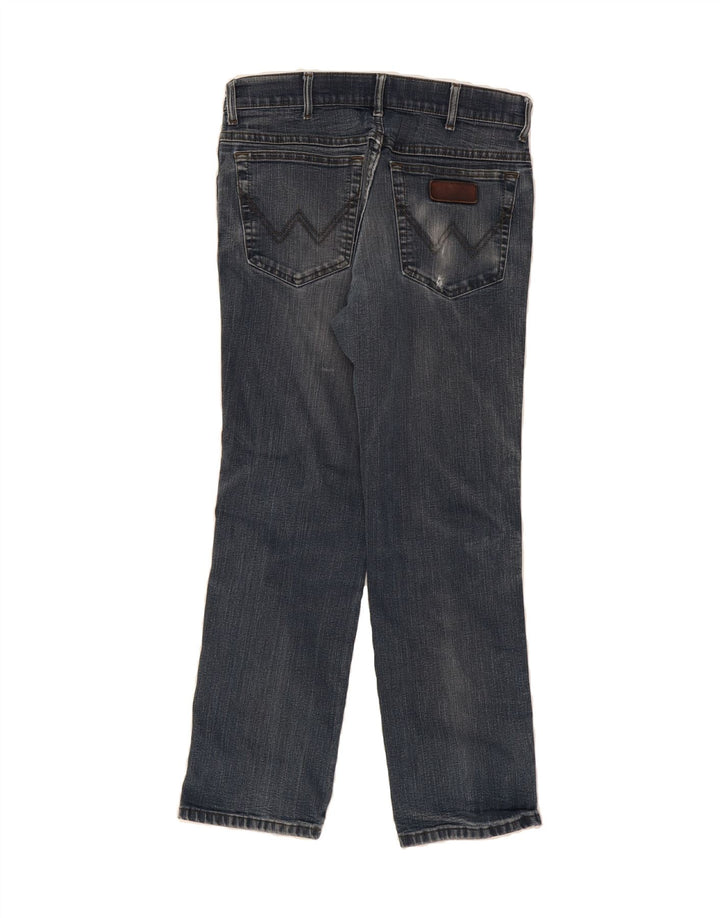 WRANGLER Mens Texas Stretch Straight Jeans W33 L30 Blue Cotton Vintage Wrangler and Second-Hand Wrangler from Messina Hembry 