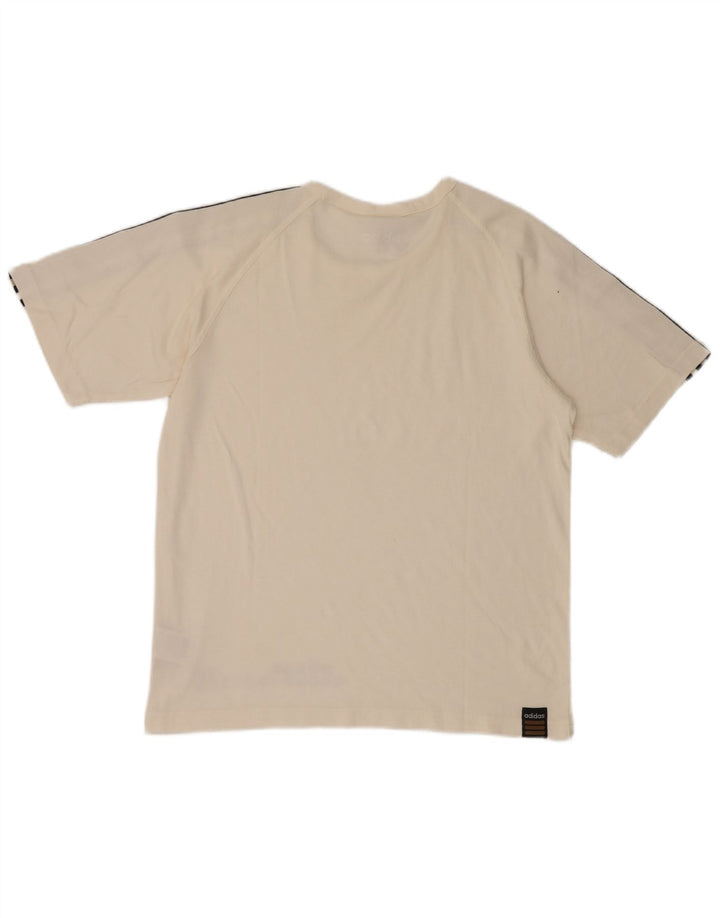 Adidas Grafisk T-shirt top til mænd Medium hvid bomuld