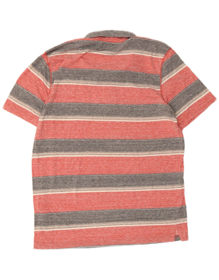 Hurley herre poloskjorte stor lyserød stribet polyester