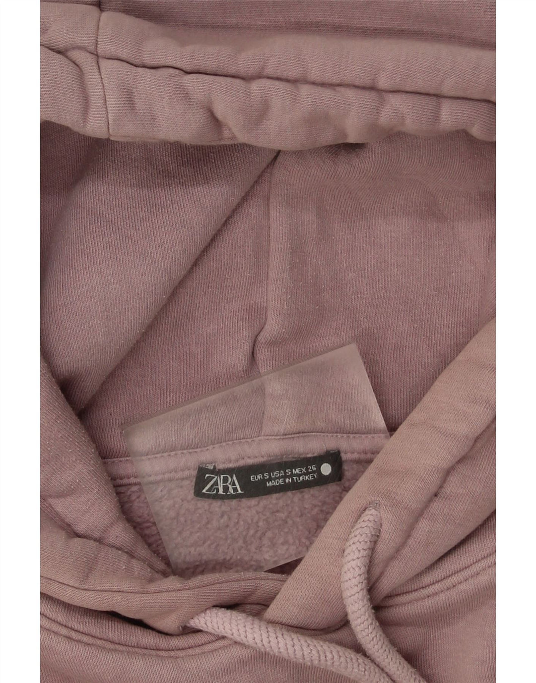 Zara Dame Oversized Hoodie Jumper UK 10 Small Pink