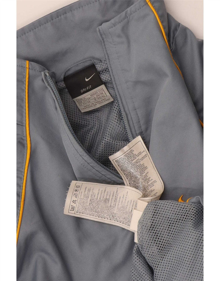 Nike Herre Dri Fit træningsdragt topjakke UK 35/37 Small Grey Colourblock