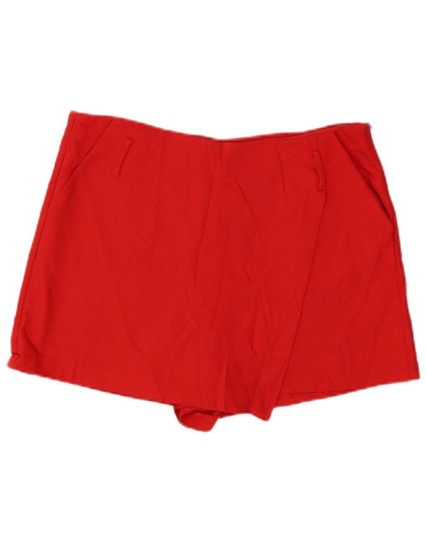 Zara Womens Skort UK 14 Large Red