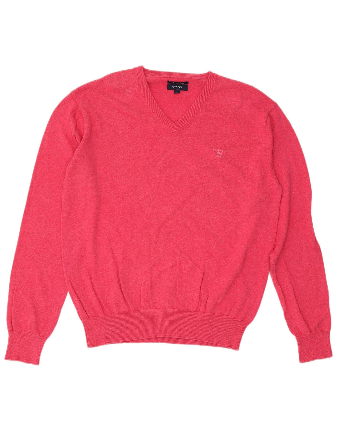 Gant Herre V-hals sweater Stor Pink Bomuld