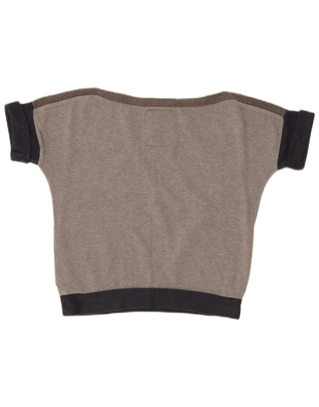 SUPERDRY Dame Oversized Grafisk Sweatshirt Jumper UK 10 Lille Grå