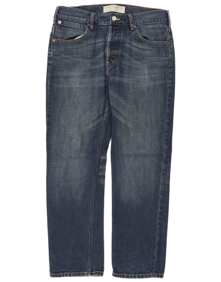 French Connection Straight Jeans til mænd W32 L30 Blå Bomuld