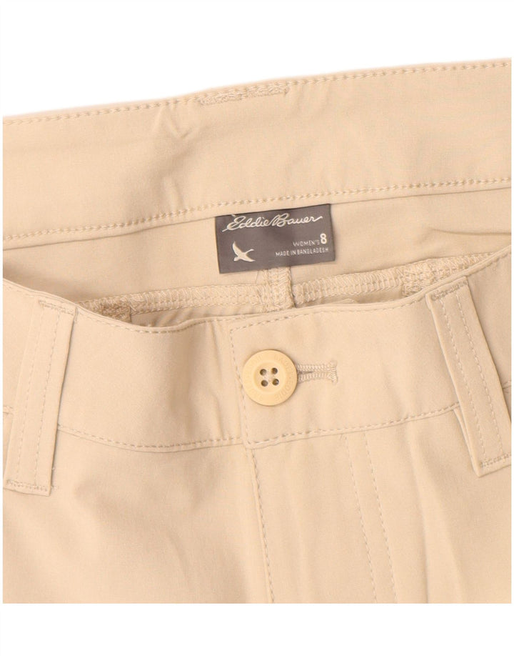 Eddie Bauer Cargo Shorts til kvinder US 8 Medium W30 Beige Polyester
