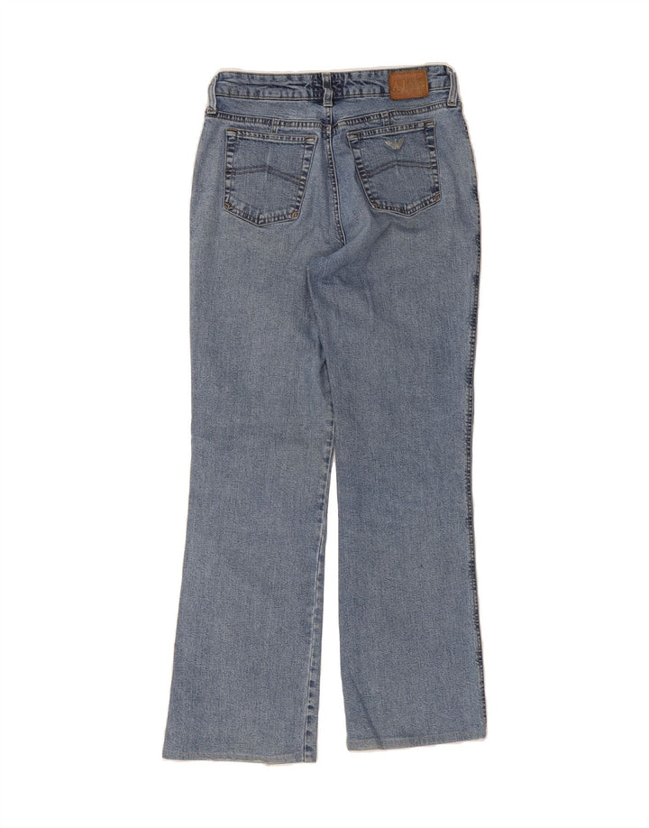 ARMANI Womens Bootcut Jeans W28 L29 Blue Cotton Vintage Armani and Second-Hand Armani from Messina Hembry 
