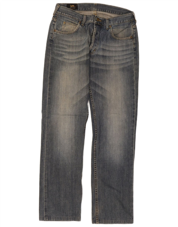 Lee Dame Seattle Straight Jeans W33 L32 Blå Bomuld