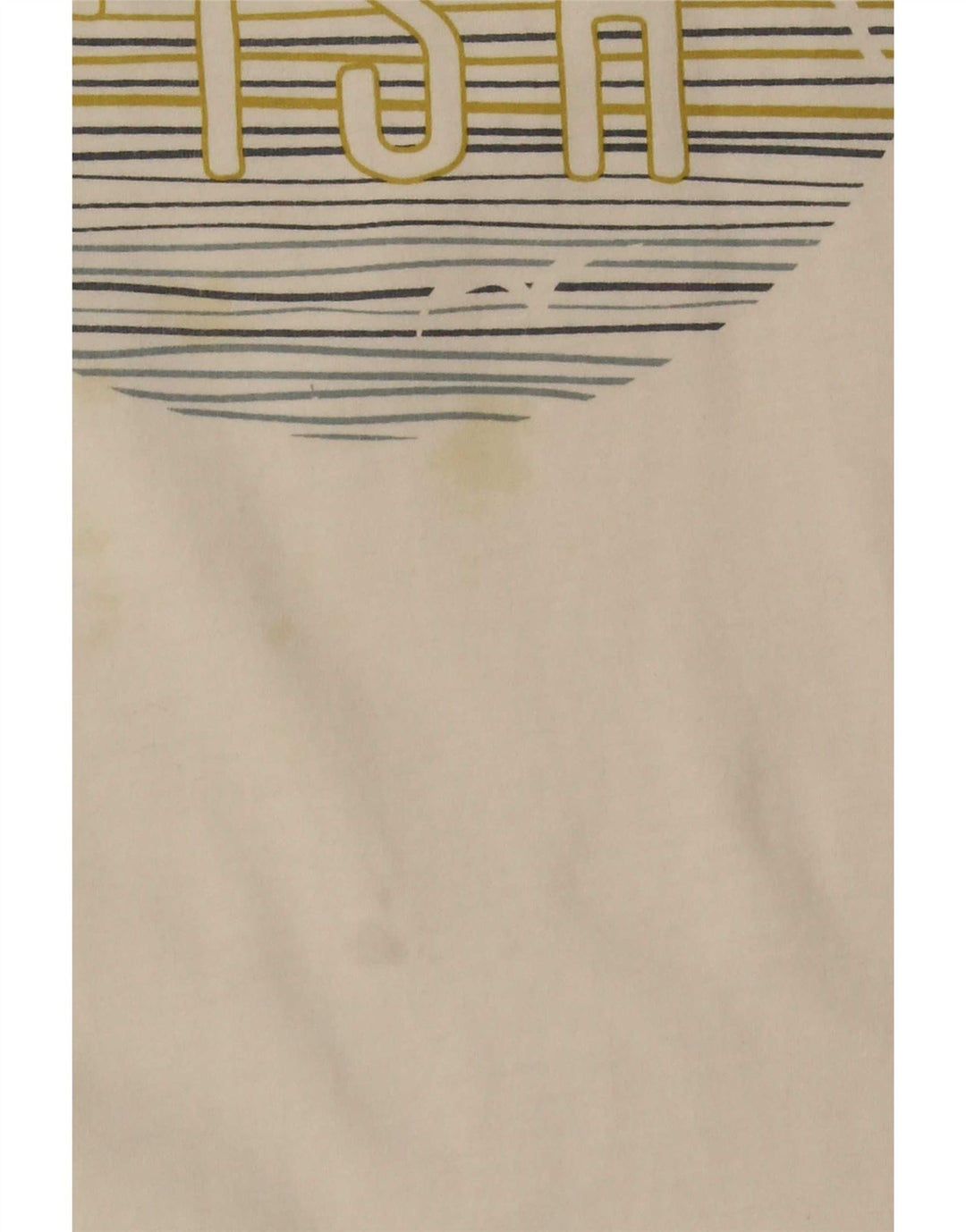 Weird Fish Herre Grafisk T-Shirt Top XL Hvid Bomuld