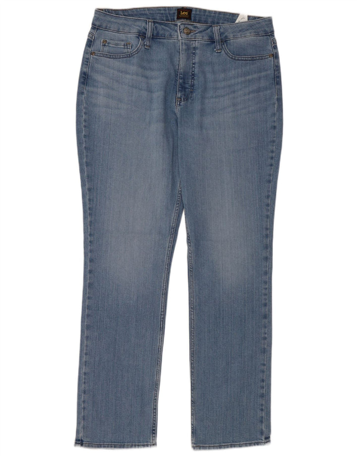 LEE Womens Slim Jeans US 14 XL W36 L31 Blue Cotton