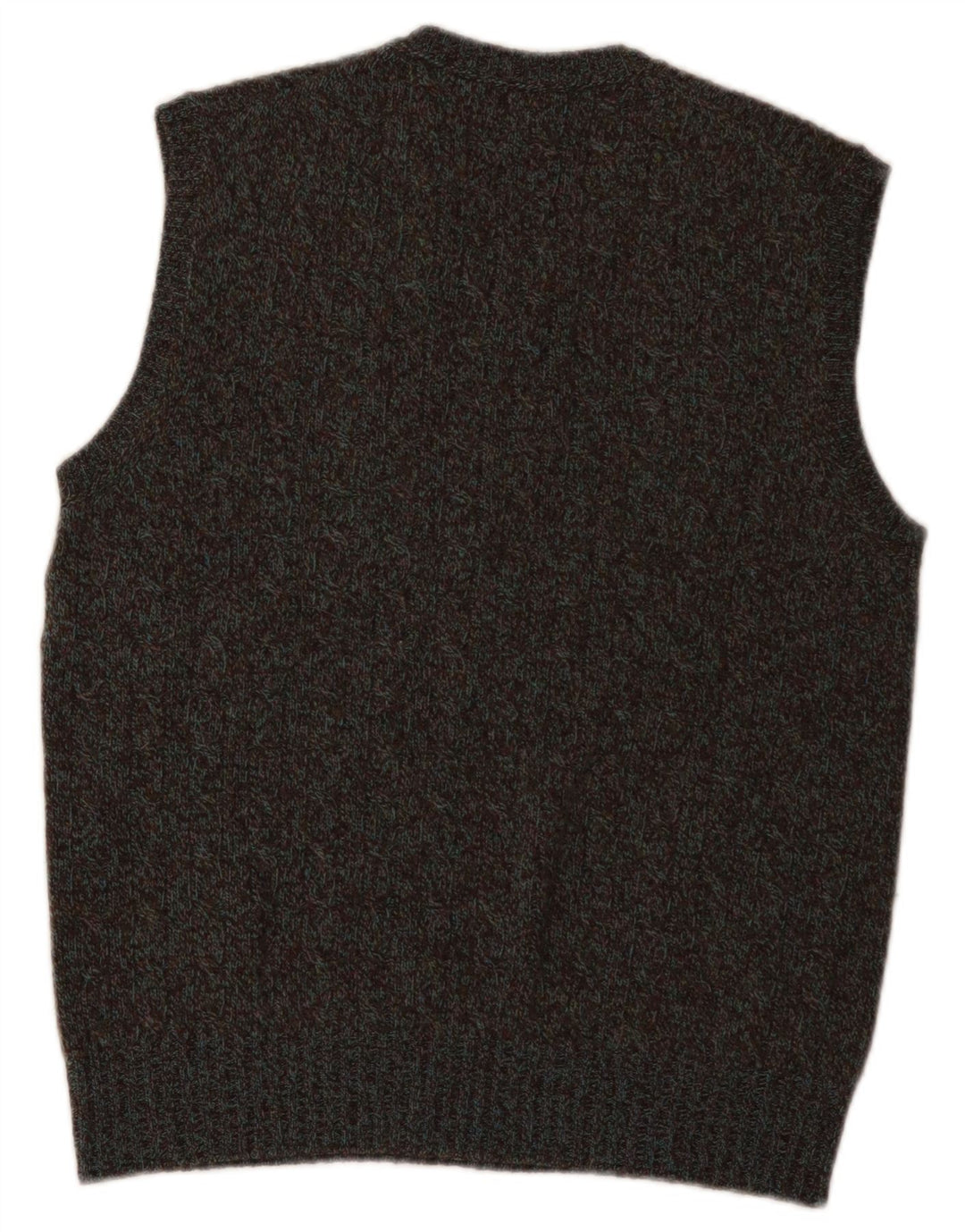 Benetton Vest Tank Top Lille Brun Flecked Ny Uld