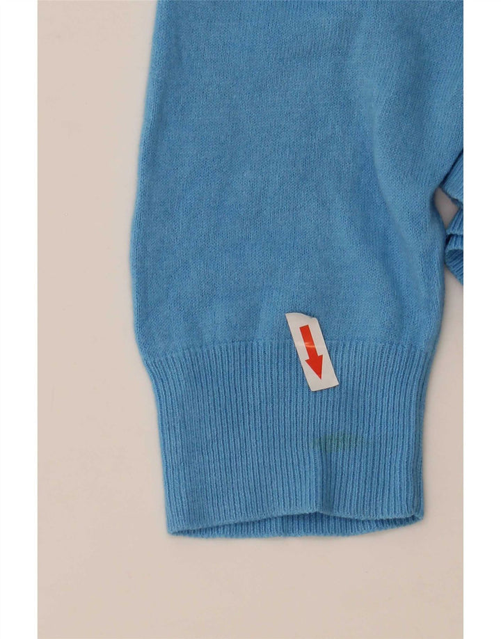 Marks & Spencer Herre Autograph V-hals sweater lille blå akryl