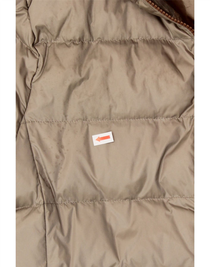 EMPORIO ARMANI Womens Padded Coat UK 10 Small Beige Polyamide Vintage Emporio Armani and Second-Hand Emporio Armani from Messina Hembry 