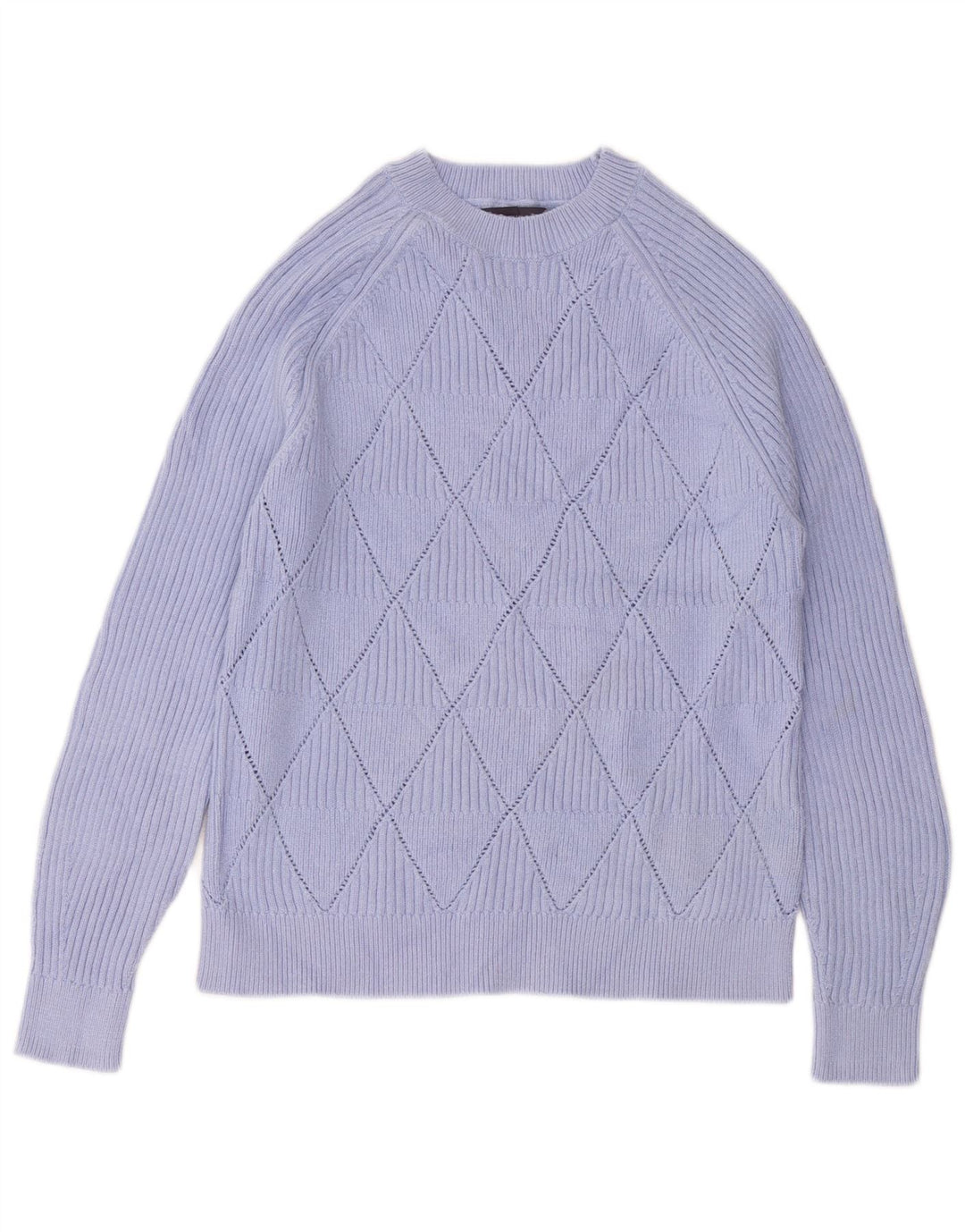 MARKS & SPENCER Dame sweater med rund hals DK 14 Medium Lilla