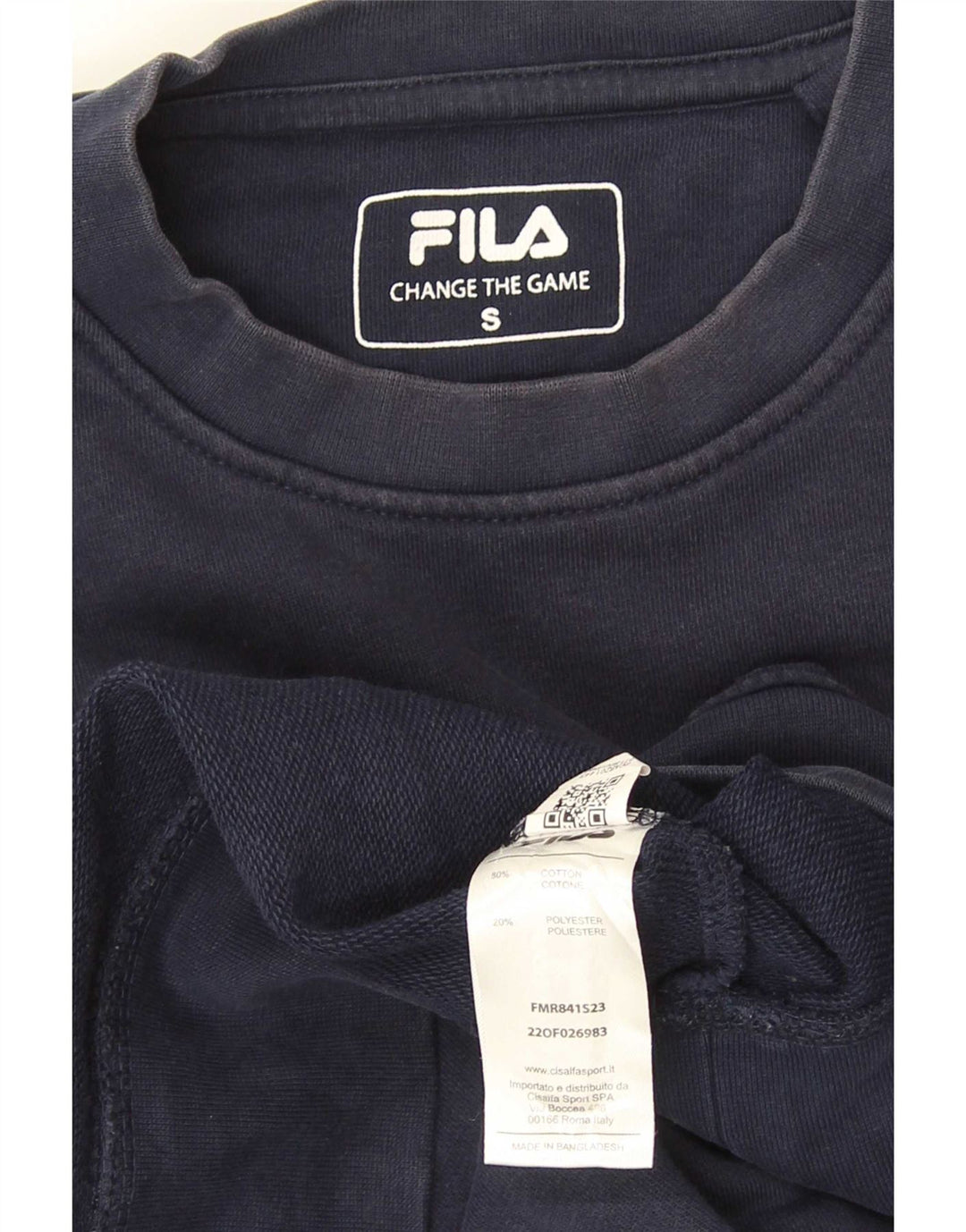 Fila Herre grafisk sweatshirt jumper lille marineblå bomuld