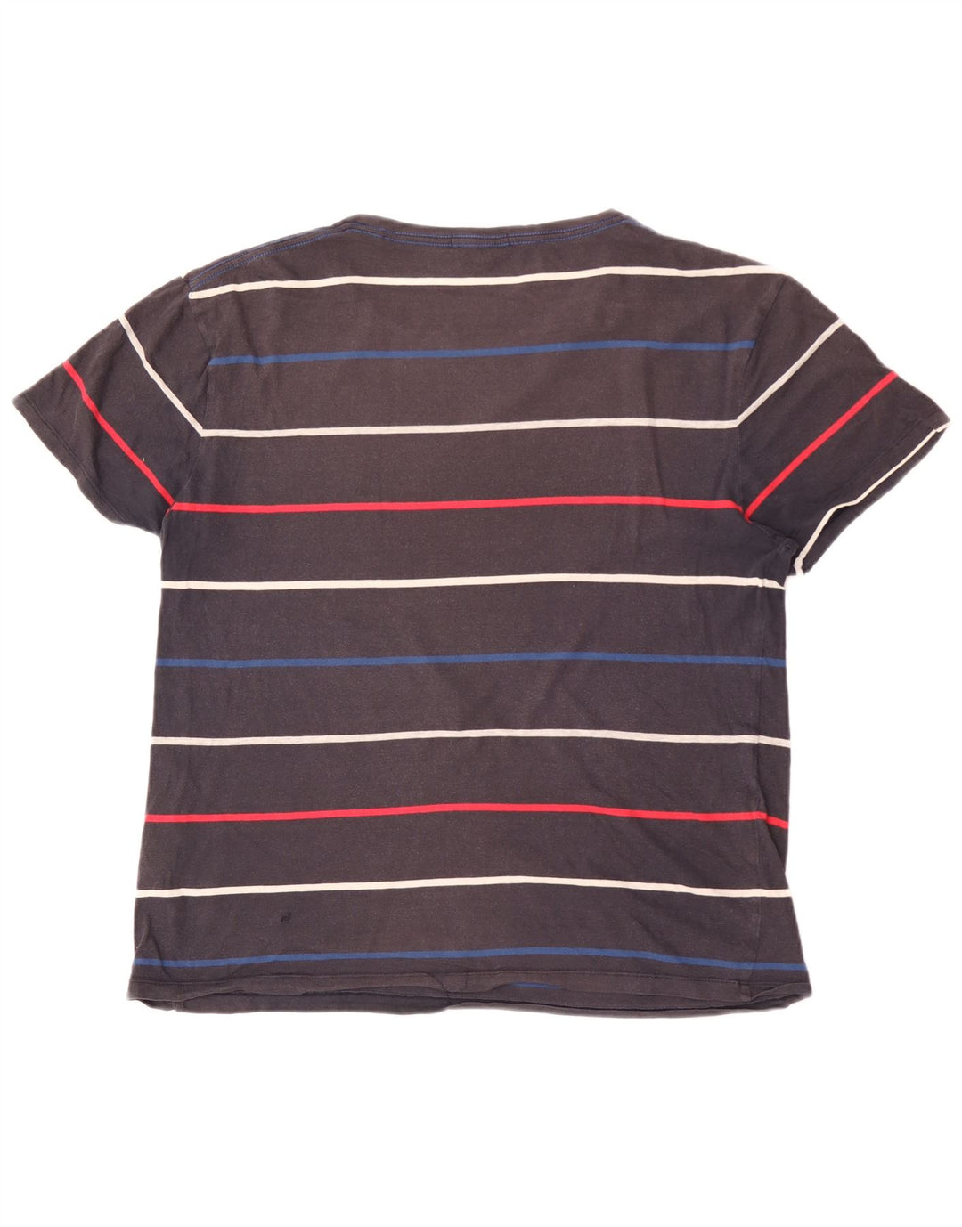 GANT T-shirt top til mænd, stor grå stribet bomuld