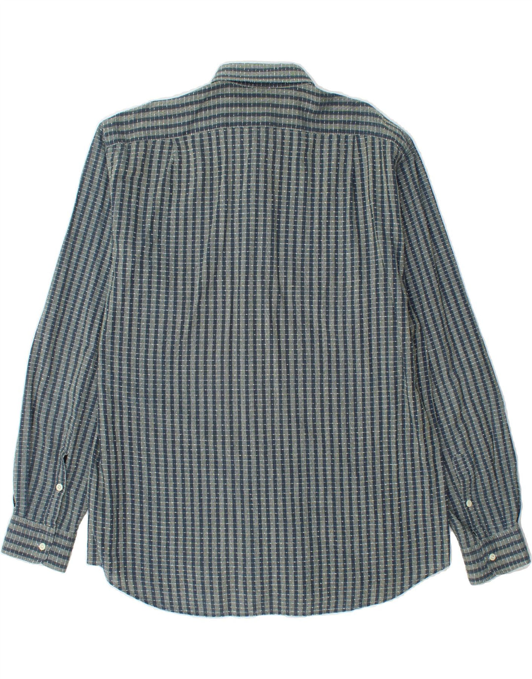 MANUEL RITZ PIPO Mens Shirt Size 41 16 Large Blue Check Cotton Vintage Manuel Ritz Pipo and Second-Hand Manuel Ritz Pipo from Messina Hembry 