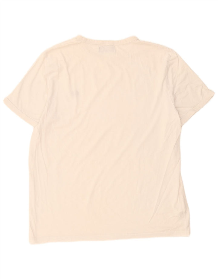 Fred Perry Herre T-Shirt Top XL Hvid Bomuld