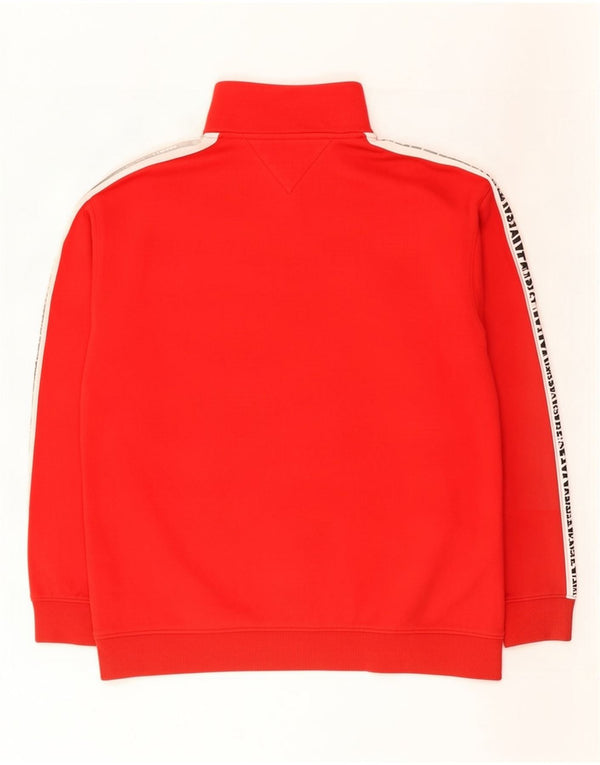 Tommy Hilfiger Herre grafisk sweatshirt Jumper Medium Rød Colourblock
