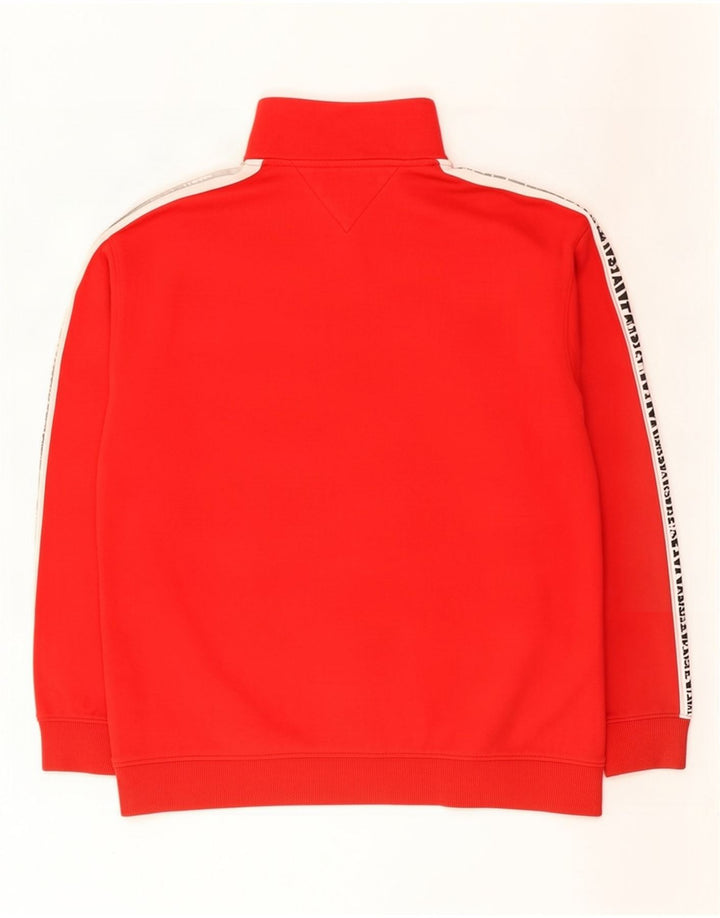 Tommy Hilfiger Herre grafisk sweatshirt Jumper Medium Rød Colourblock
