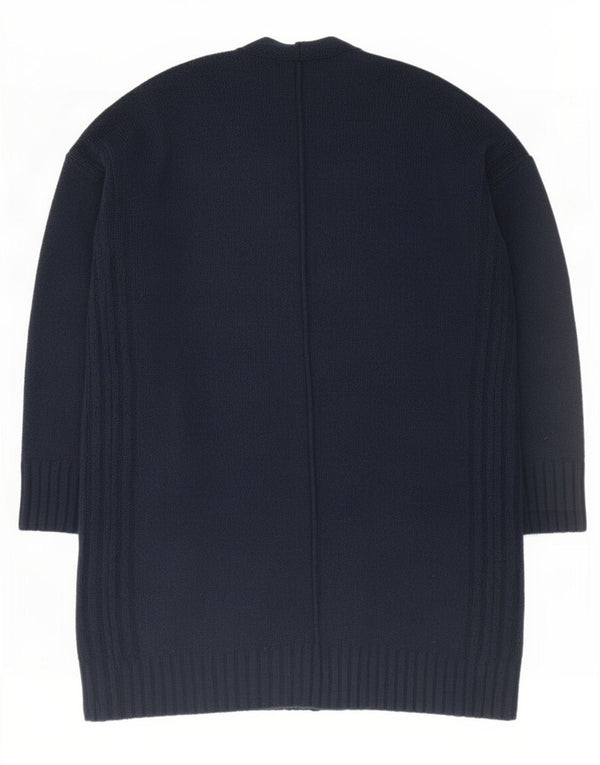Marks & Spencer Dame Longline Cardigan Sweater UK 14 Medium Navy Blue