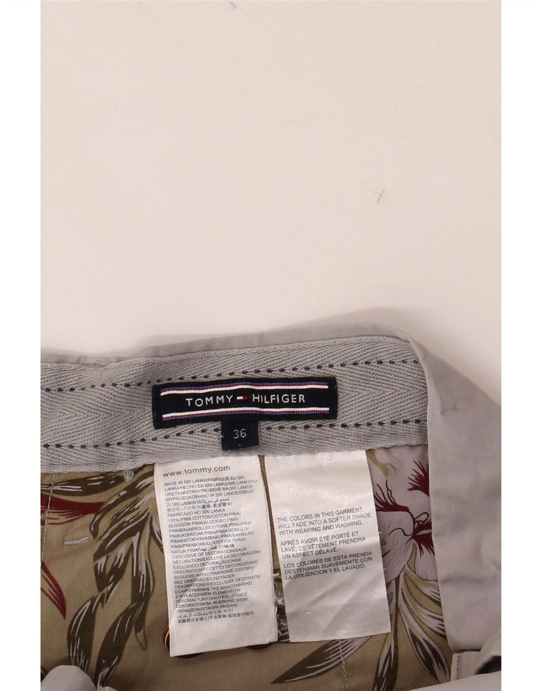 TOMMY HILFIGER Chino-shorts til mænd W36, store grå bomuld