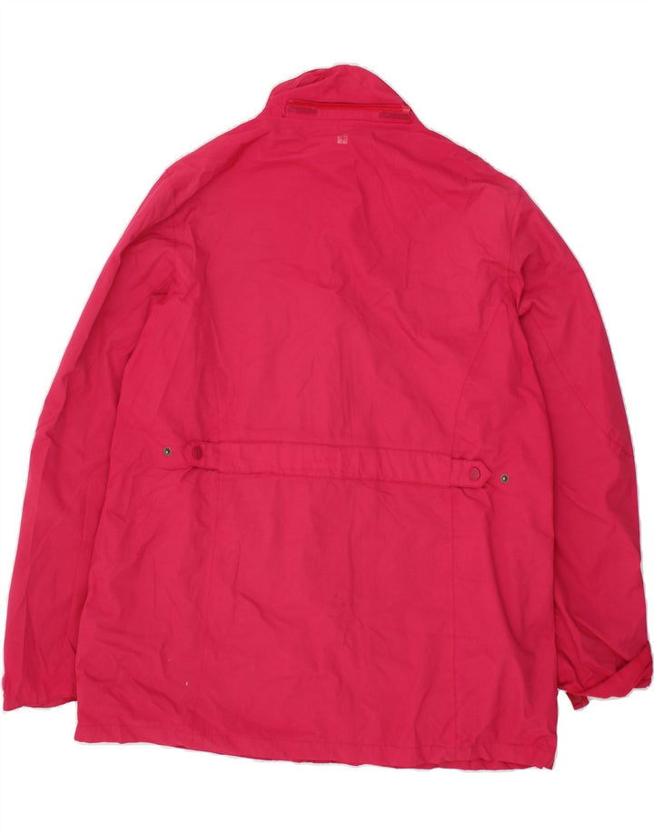 MOUNTAIN WAREHOUSE Womens Hooded Rain Jacket UK 20 2XL Pink Nylon Vintage Mountain Warehouse and Second-Hand Mountain Warehouse from Messina Hembry 