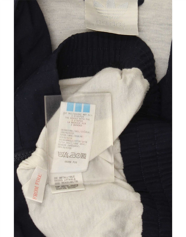 Adidas Træningsdragt til mænd Topjakke UK 38/40 Medium Navy Blue Polyester