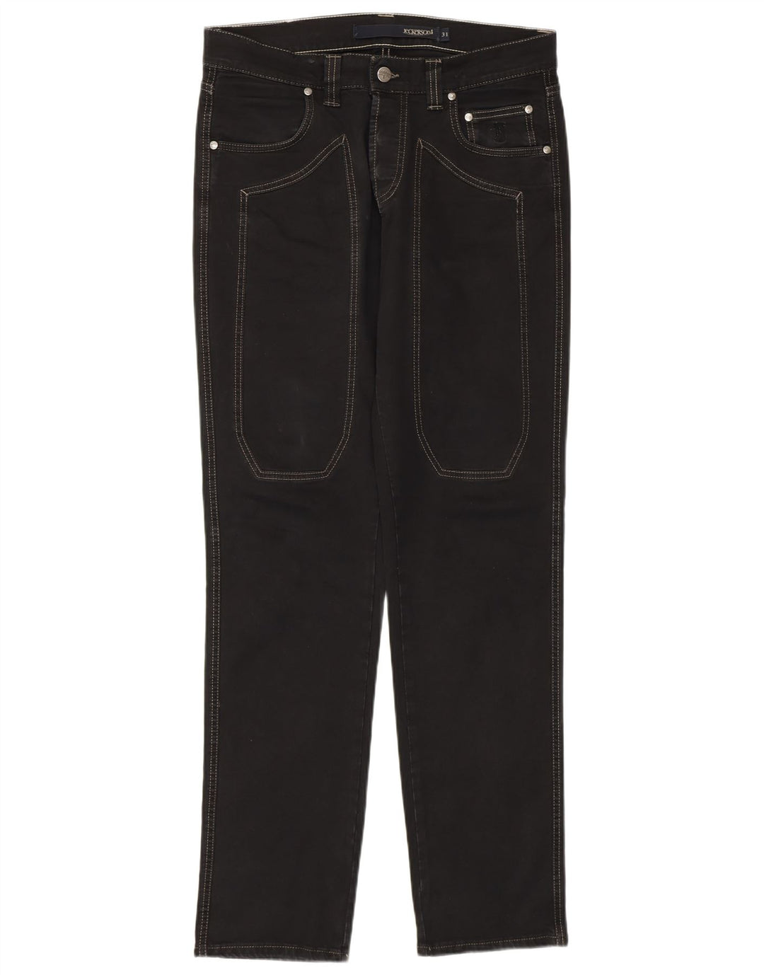 JECKERSON Straight jeans til mænd W31 L32 sort bomuld