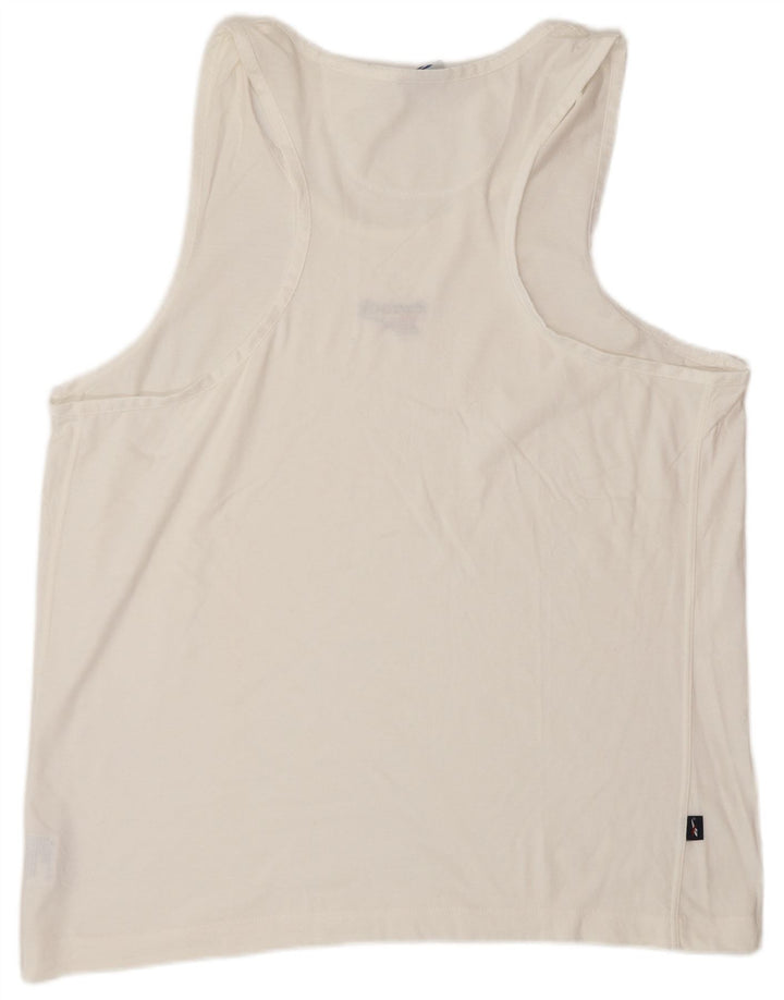 REEBOK Herrevest Top XL Hvid Bomuld