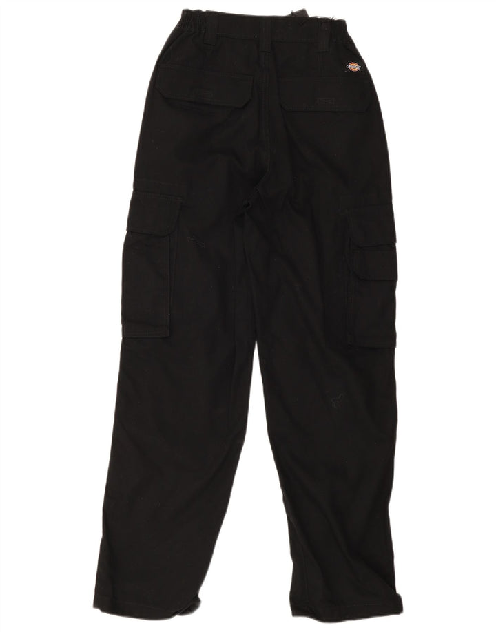 DICKIES Straight Cargo bukser til mænd W26 L28 Sort bomuld