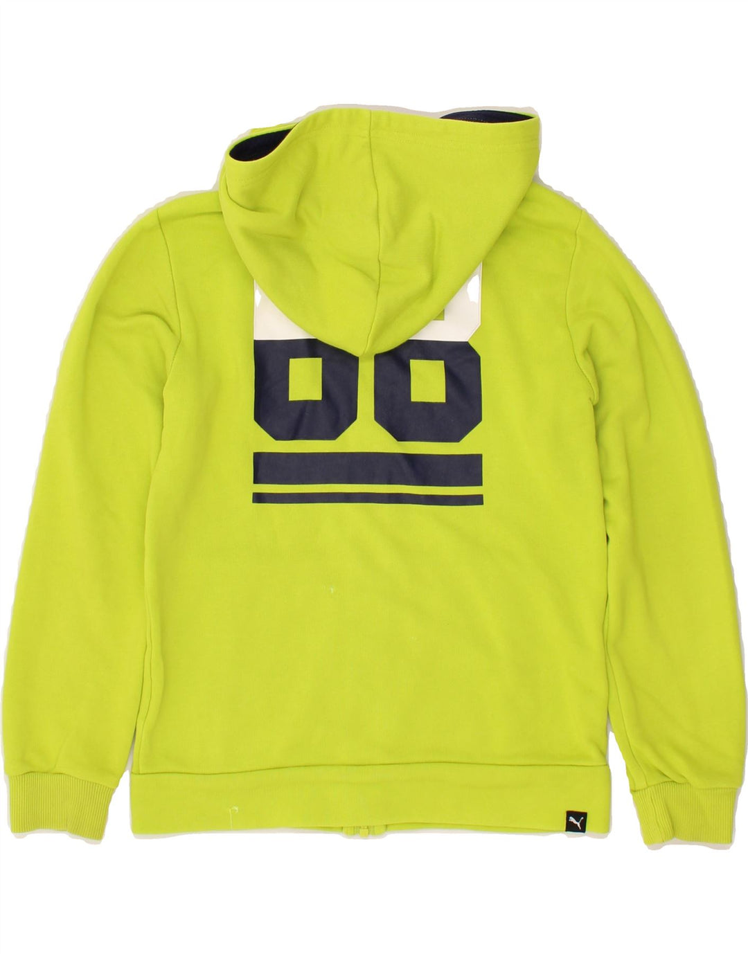 PUMA Boys Graphic Zip Hoodie Sweater 9-10 Years   Green Vintage Puma and Second-Hand Puma from Messina Hembry 