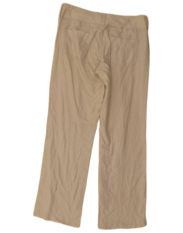 Massimo Dutti Dame Lige Casual Bukser EU 42 Large W32 L32 Beige