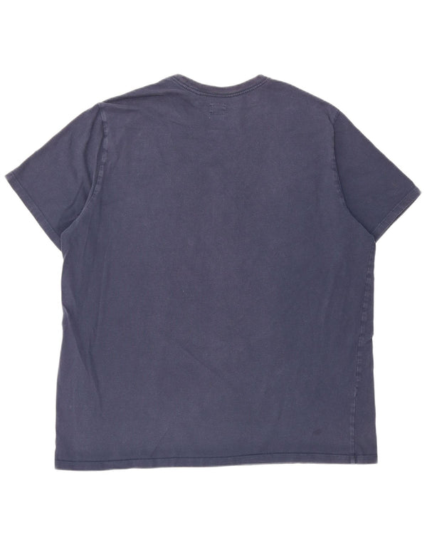Levi's herre T-shirt top XL marineblå bomuld