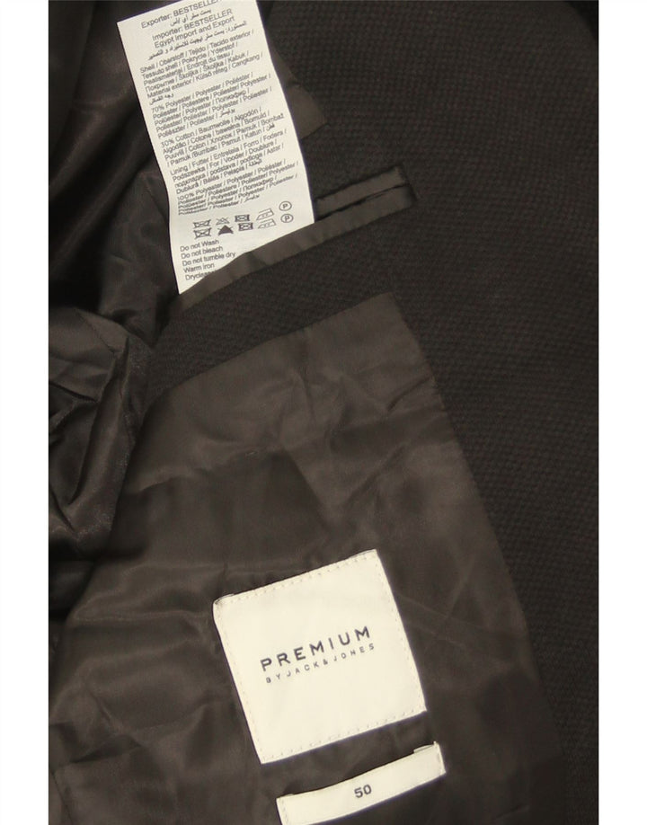 Jack & Jones Herre 2-knaps blazerjakke EU 50 Stor sort polyester