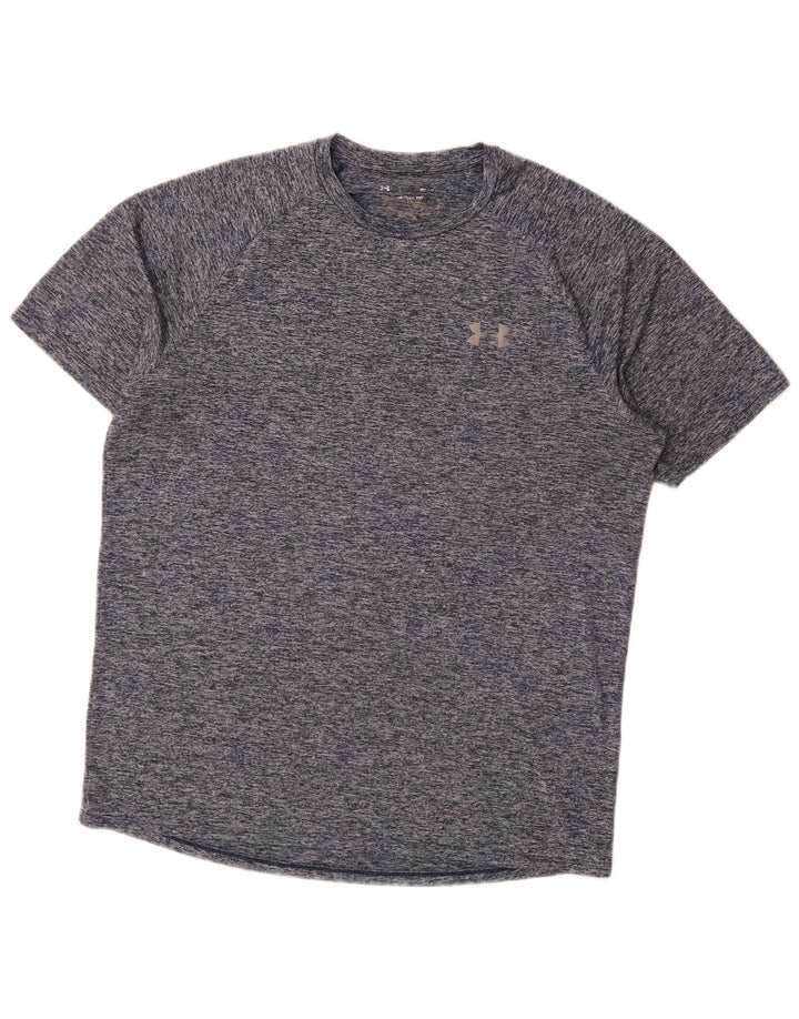 Under Armour Herre T-shirt Top Medium Navy Blue Flecked