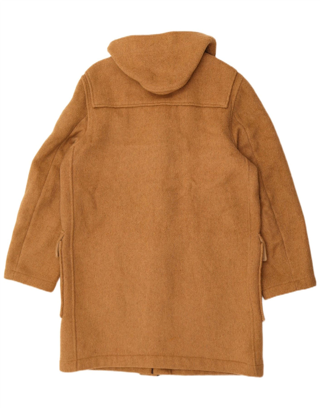 Gloverall Dame Hooded Duffel Coat UK 42 XL Beige Uld