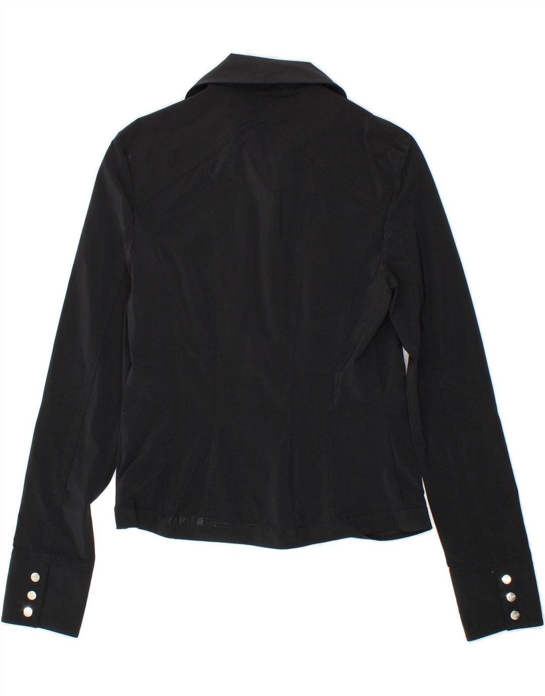 KAREN MILLEN Womens Blazer Jacket UK 14 Medium Black Polyamide Vintage Karen Millen and Second-Hand Karen Millen from Messina Hembry 