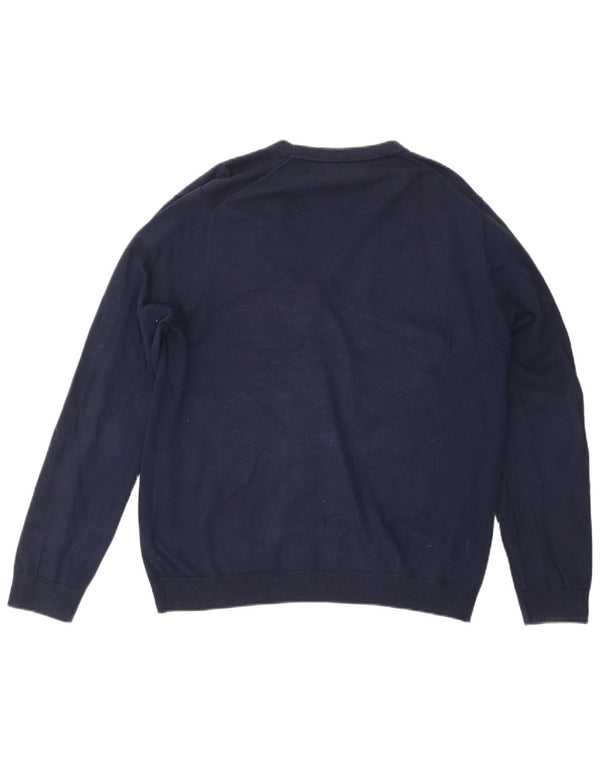 Marks & Spencer Herre cardigan sweater Stor marineblå bomuld