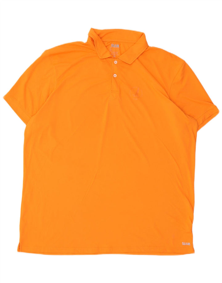 Slam herre poloskjorte 4XL orange polyamid
