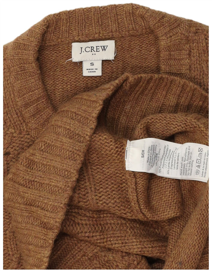 J. Crew Dame sweater med rund hals DK 10 Lille brun polyamid