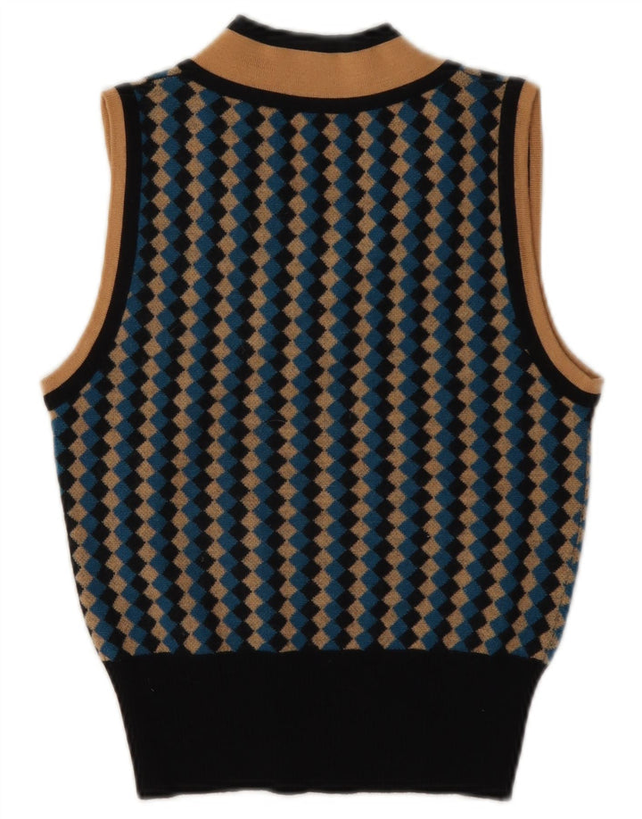 Emanuel Ungaro Dame Vest Tank Top UK 10 Small Multicolored Geometric