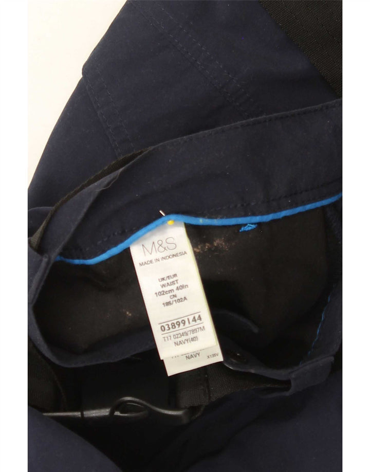 Marks & Spencer Herre Cargo Shorts W40 XL Marineblå Bomuld