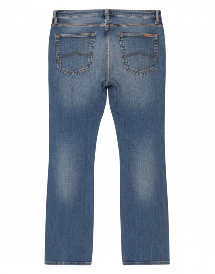 MARLBORO CLASSICS Womens Straight Jeans W34 L29 Blue Cotton