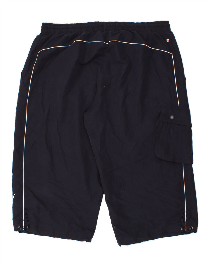PUMA Mens Sport Shorts 2XL  Navy Blue Vintage Puma and Second-Hand Puma from Messina Hembry 